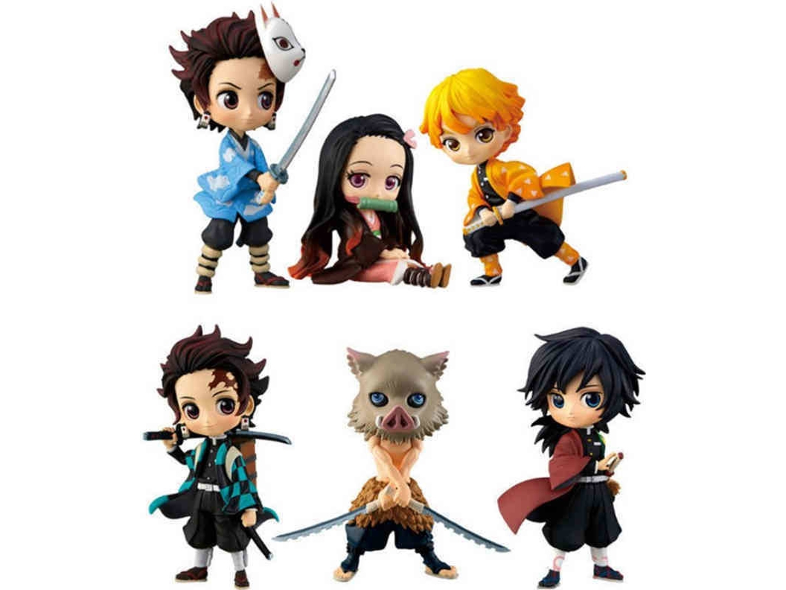 Figuras EASTVAPS Demon Slayer (6 Peças)