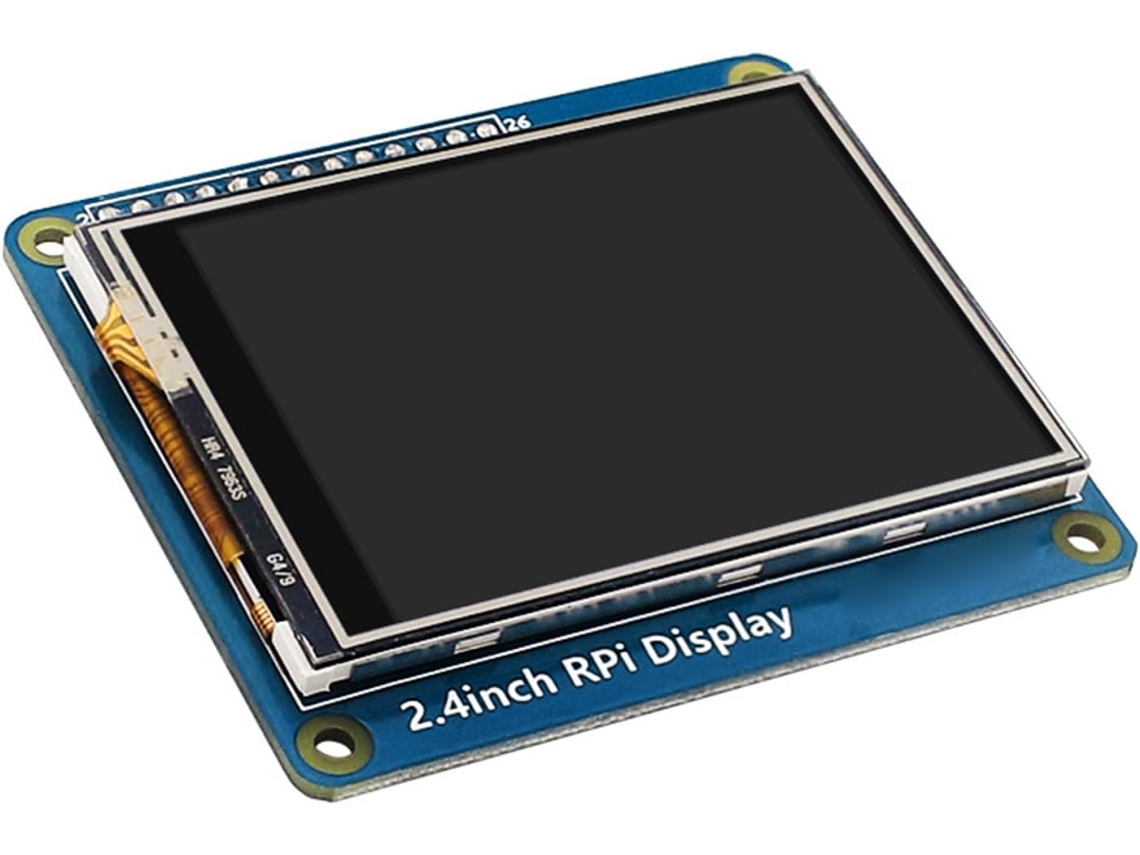 Tela De 2,4 Polegadas Para Interfaces Spi 4b, 3b+ E 3b, Com Resolução De 320 X 240 E Retroiluminação Led