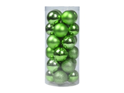 24 Peças 4 Cm Enfeites de Bola de Natal Inquebráveis para Decoração de Festa de Aniversário de Casamento de Árvore de Natal Verde Escuro 4 Cm