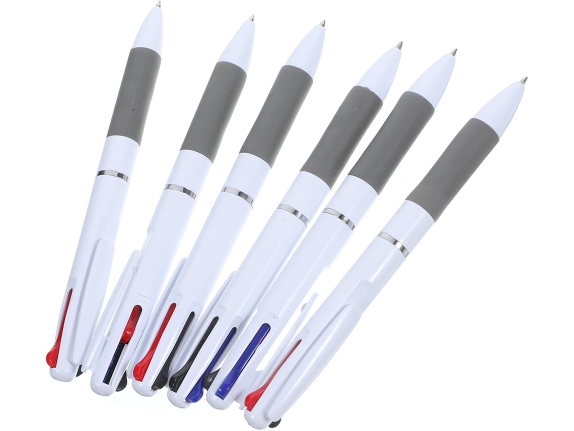 Conjunto De 6 Canetas Esferográficas Retráteis Para Escritório, Escola