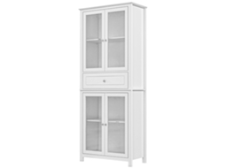 Armário Cozinha 1 Gaveta 3 Portas Preto S/MARCA (119x41x180 cm, armazenamento aberto)