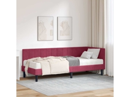 Vidaxl Estrutura De Cama De Canto Com Colchão 2 Unid. Verde Veludo