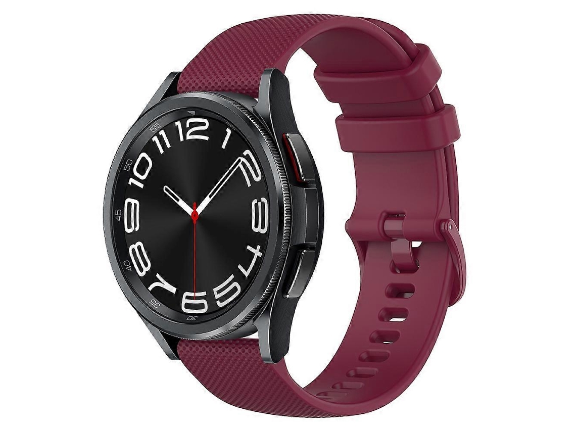 Pulseira De Silicone Quadriculada De 20 Mm