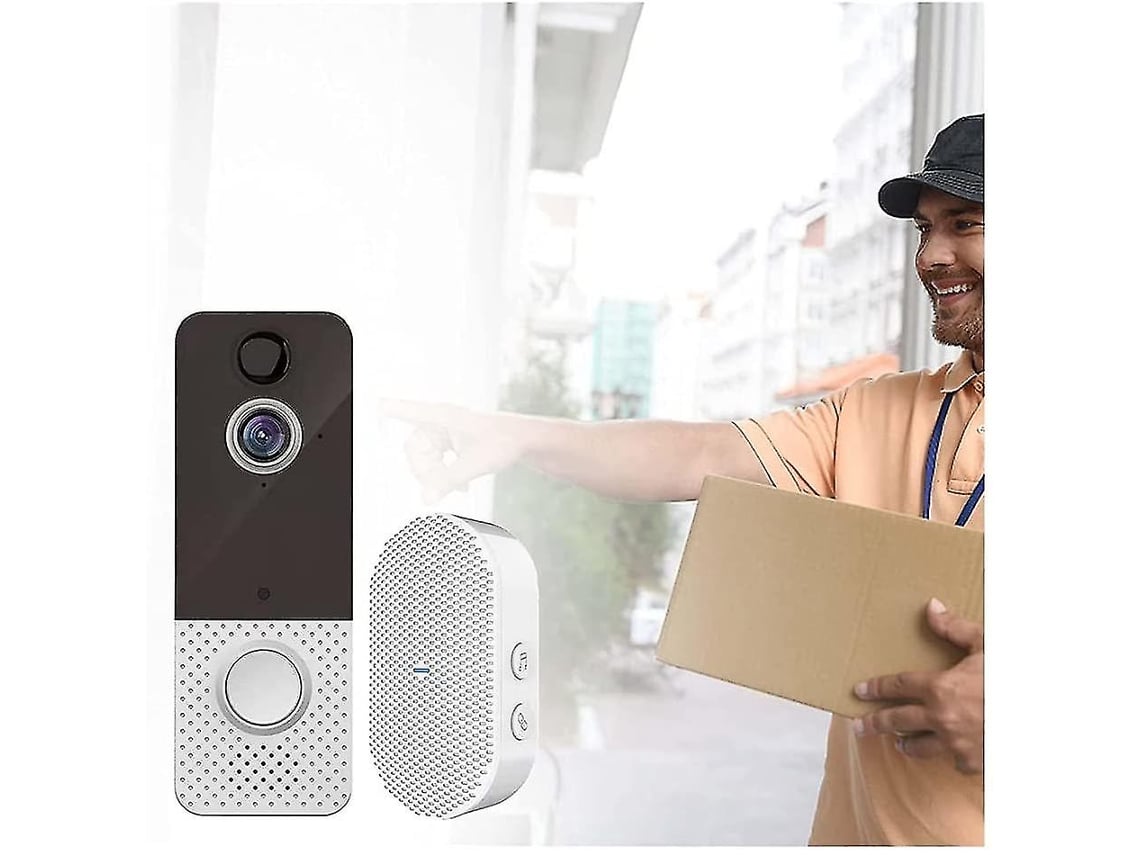 Lurelia Videoporteiro Inteligente, 1080p, Full Hd, Wi-fi, Visão Noturna, Sensor Pir, Deteção Movimento, Monitorização Remota