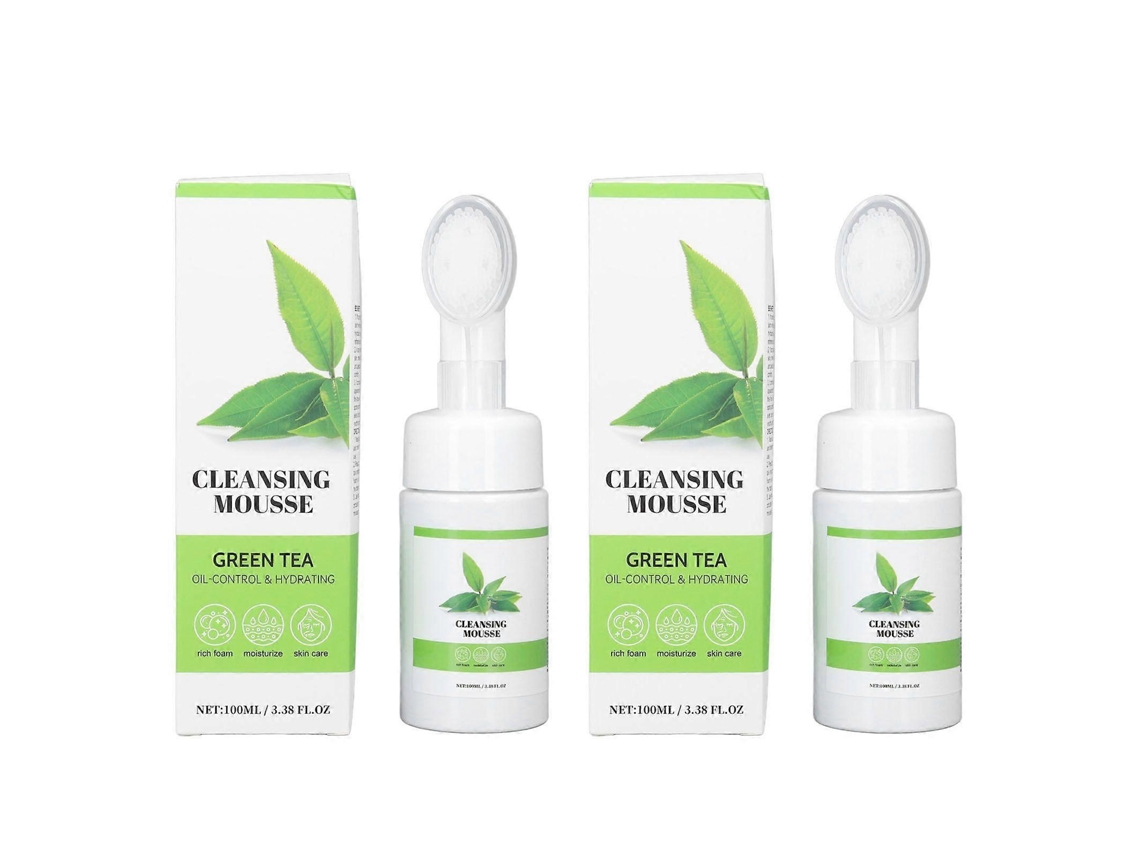 Último Modelo De 2025, 2 Unidades, 100 Ml, Mousse De Limpeza De Chá Verde, Limpeza Profunda, Refrescante...