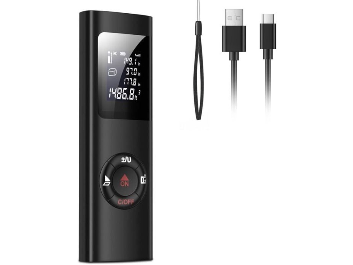 Lurelia Medidor Laser Telêmetro A Laser Digital Portátil Ipsxp De 60 M, Medição De Distância, Superfície E Volume Odipie