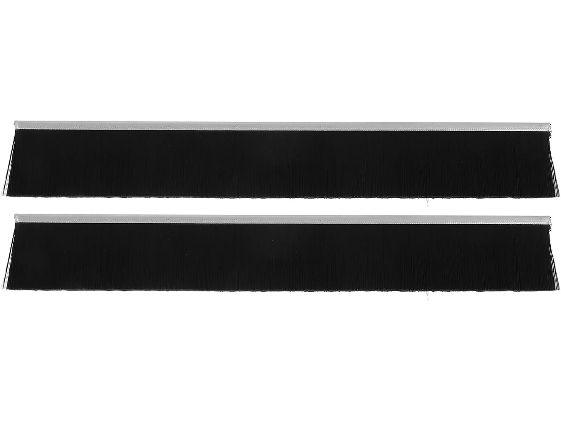 2 Escovas De Vedação De Nylon Pretas Para Caixas De Correio, Pacote Com 2 Unidades
