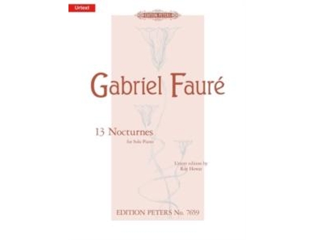 Livro 13 Nocturnes For Piano De Gabriel Faur (inglês)