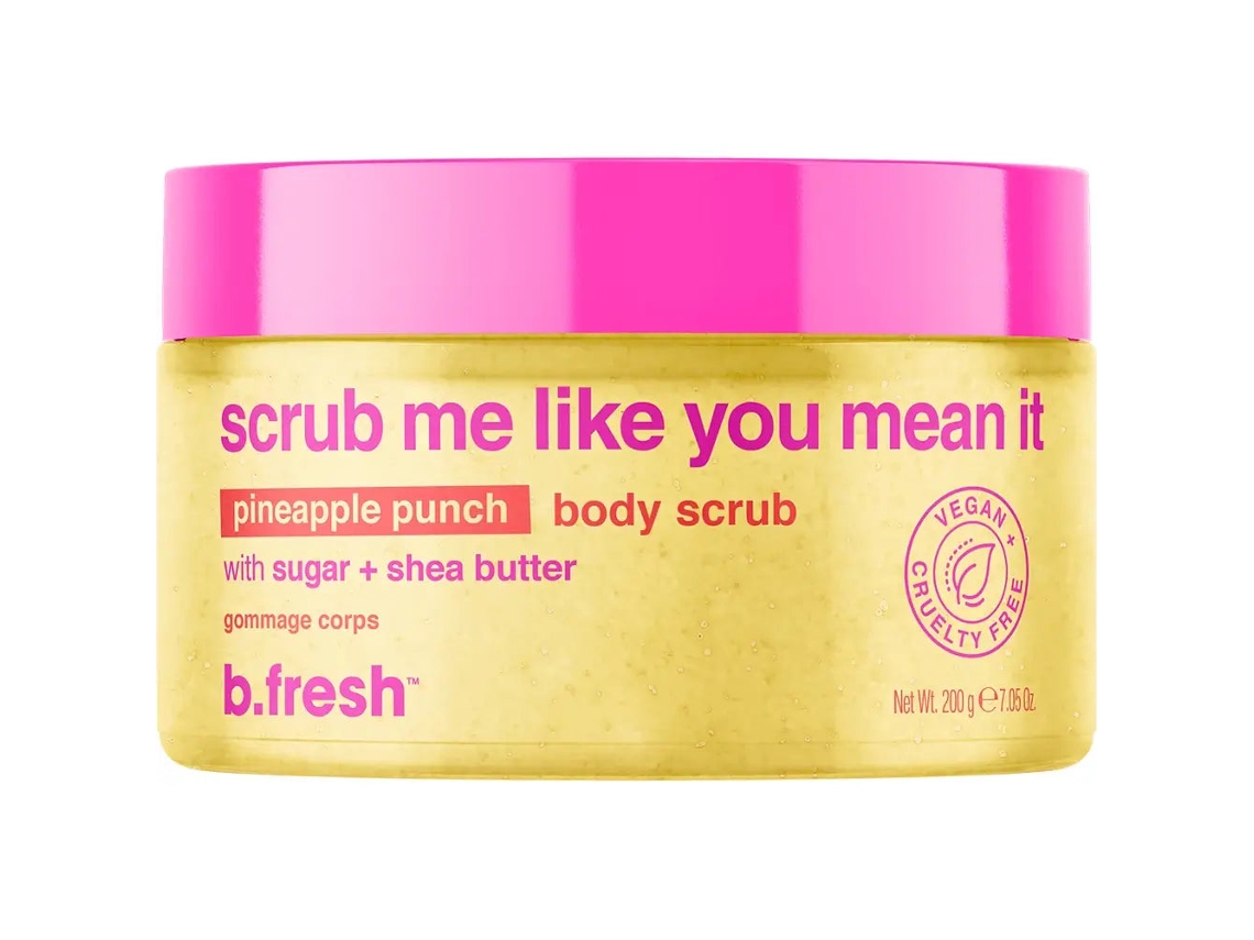 B.fresh Esfoliante Corporal Ananás 200 G - Cristais De Açúcar E Manteiga De Karité