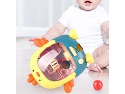 Primerox jogo de Mesa Basquete com Dedos Educativo Reduce Estresse Interação Pais e Filhos Abs Amarelo