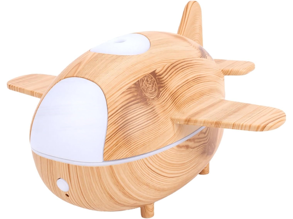 Difusor Topincn Em Formato De Avião, Umidificador Névoa Fria Com Luz Noturna, Óleos Essenciais
