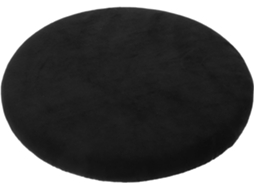 Almofada Redonda De Poliuretano Para Assento, 38cm 15 Polegadas, Preta