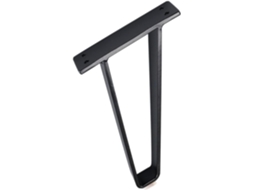 Pés De Apoio Trapezoidais Metal Doitool Para Móveis, Ideais Para Armários E Sofás, Com Design Robusto Na Cor Preta