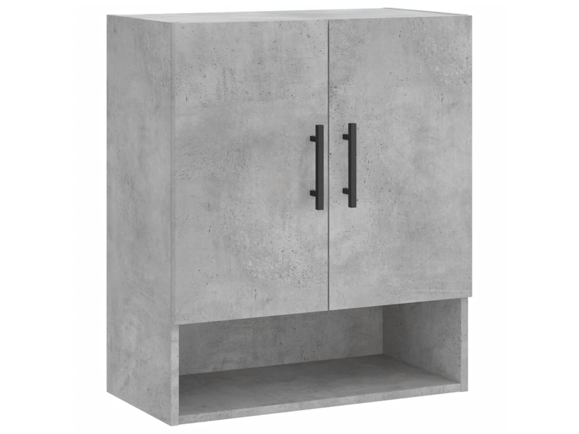 Wall Cabinet, Wall Cabinets Vidaxl Cinzeto Madeira Processada (n/a)