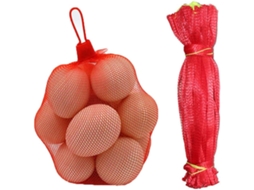 Saco De Malha Plástica, 30 Cm, 100 Unidades, Saco De Malha Reutilizável, Para Frutas. Aquaforge (vermelho)