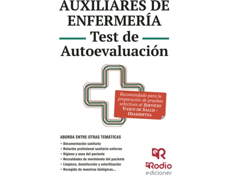 Livro Auxiliares de Enfermería. Test de Autoevaluación. Osakidetza-Servicio Vasco de salud de Vários Autores (Espanhol - 2015)