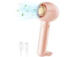 Mini Ventilador Portátil Portátil Com Recarregável Usb Ventilador De Resfriamento De Vento Forte Ajustável De 2 Velocidades Rosa Lalamoli