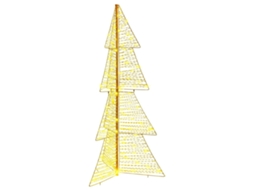 Decoração De Natal Vidaxl Branco Quente Plástico (150 Cm)