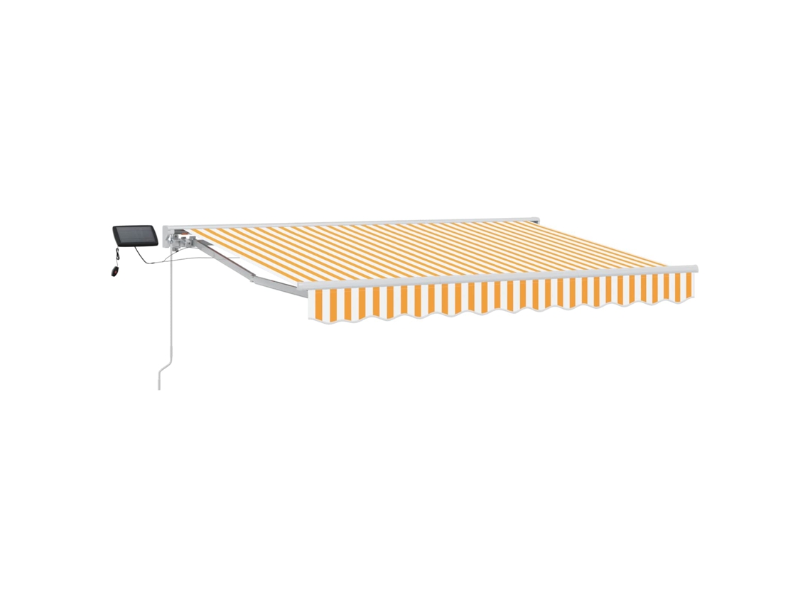 Conjunto 1 Toldo Manual Vidaxl Branco Alumínio (3,5 X 2,5 M)