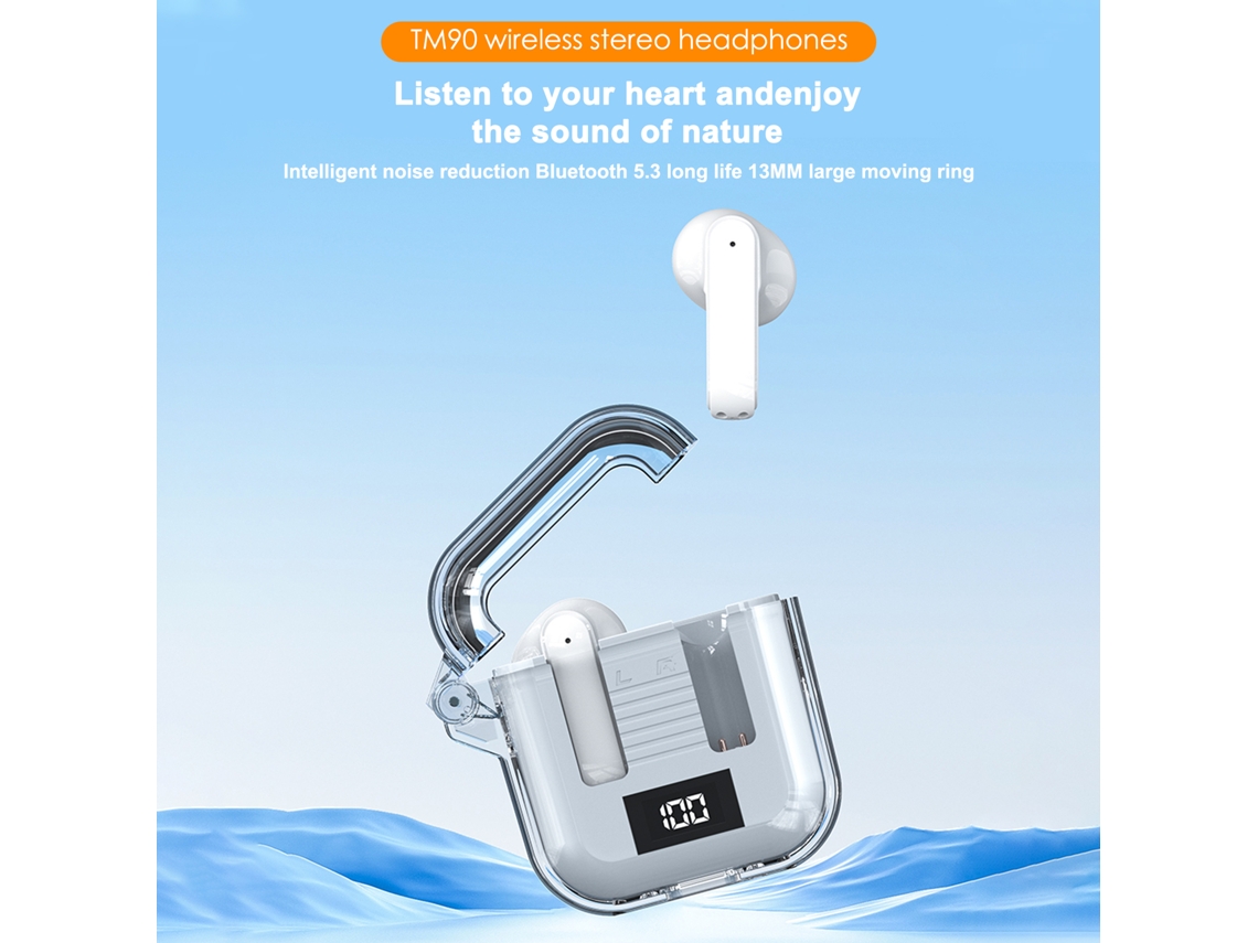 Fones de Ouvido Bluetooth com Display de Energia EOOCOO