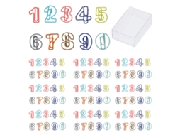 100 Clip Papelitos Lindos Números Colores Ricos Antideslizantes Para Trabajo Estudio Hogar