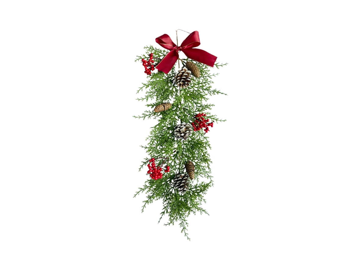 Trident pine needle série decorativa parede com pinha natural A04746 LAXISCREED