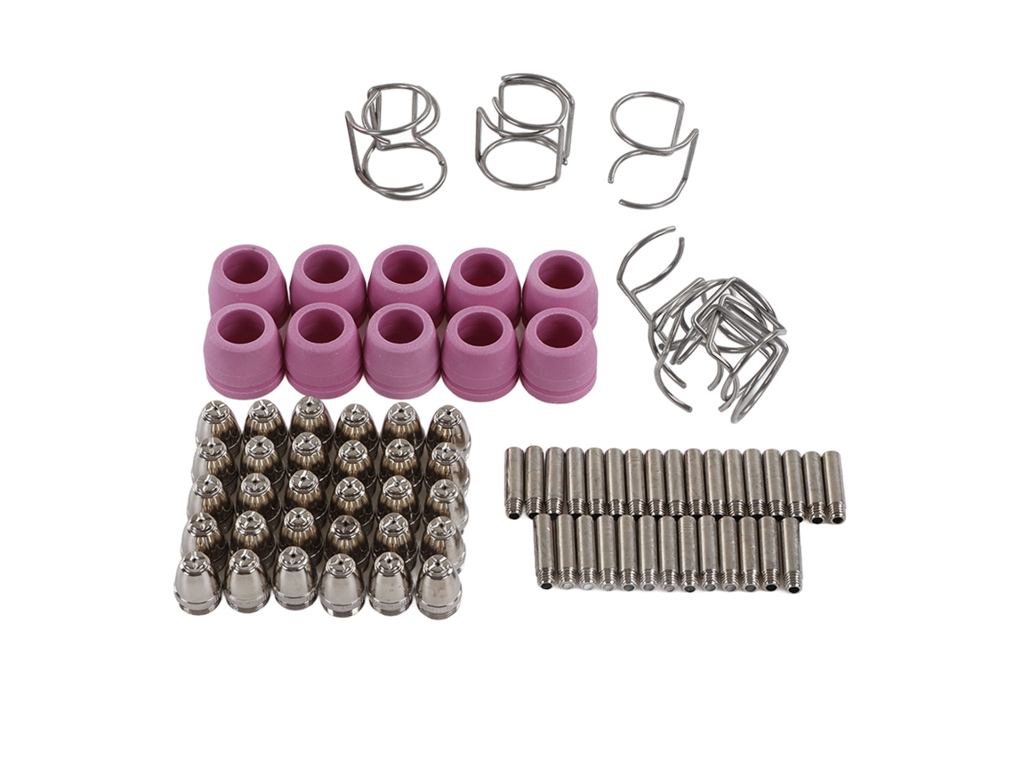 Kit De 80 Peças De Consumíveis Para Maçarico De Plasma 40 50 60a Sg 55 Ag 60 Wsd 60 Equipamento De Corte A Plasma