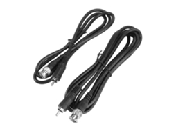 Cabo Conversor De Vídeo Com Conector Coaxial Para Rca Para Câmeras E Tvs, 2 Unidades , Co Gokoco (1 ME 2 M)