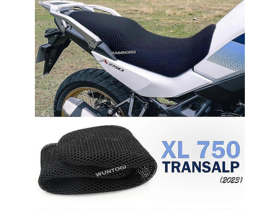 Capa de assento de moto Honda XL 750 Transalp 2023, almofada de proteção respirável, 3D CHARM
