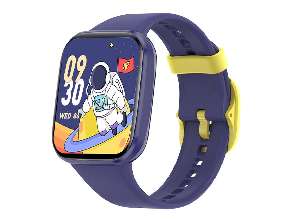 (azul) Smartwatch Infantil Com Tela Colorida Tft De 1,69 Polegadas E Resistência À Água Ip68