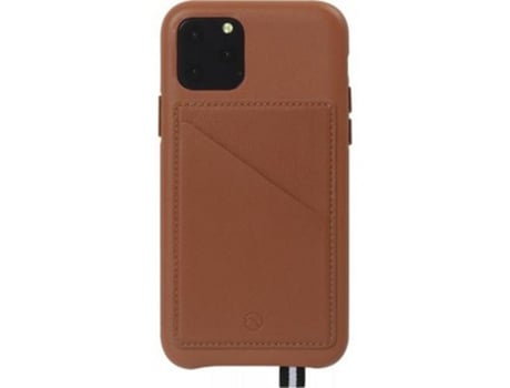 Capa para iPhone 11 Pro ARTEFAKT Magnética com Porta-Cartões Castanho .