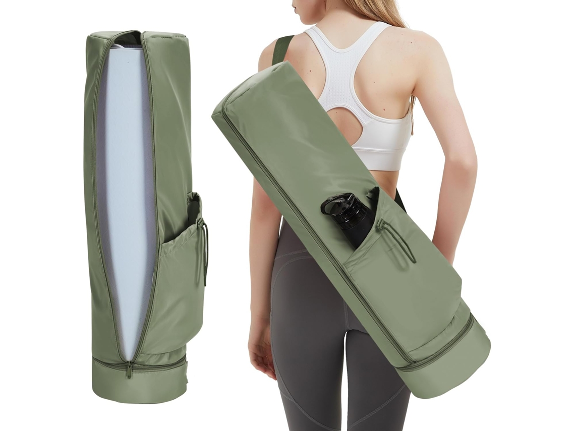 Saco de tapete de yoga YUYSAN 78x19cm, com alça ajustável, bolso para garrafa, impermeável