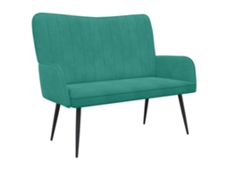 Sofá para 2 Pessoas Turquesa 115 X 61 X 87 Cm Veludo MAISON EXCLUSIVE (v)
