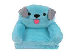 Sofá Infantil Cachorro Azul Bonito Cartun Plegável Sofá Cama Pequeno 2 Camadas