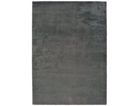 Alfombra lisa tacto suave - ATTICGO - Kristel - Gris, 160X230 cm