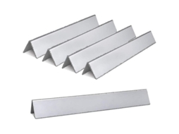 Barras de Saborizador S/MARCA, duráveis, 15.3 polegadas, para Weber Spirit E 310 e E 330, aço inox, 5 unidades