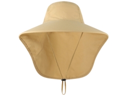 Gorra de Pesca con Flap para Cuello Chapéu Largo UV para Viaje Camping Trekking Náutica S/MARCA