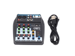 Mixer De Áudio Portátil 4 Canais Para Mixagem E Gravação No Pc