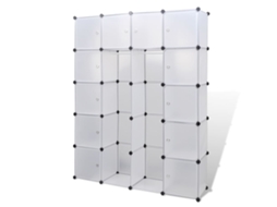 Conjunto 1 Modular Storage,modular Storages Vidaxl Branco Plástico (n/a)