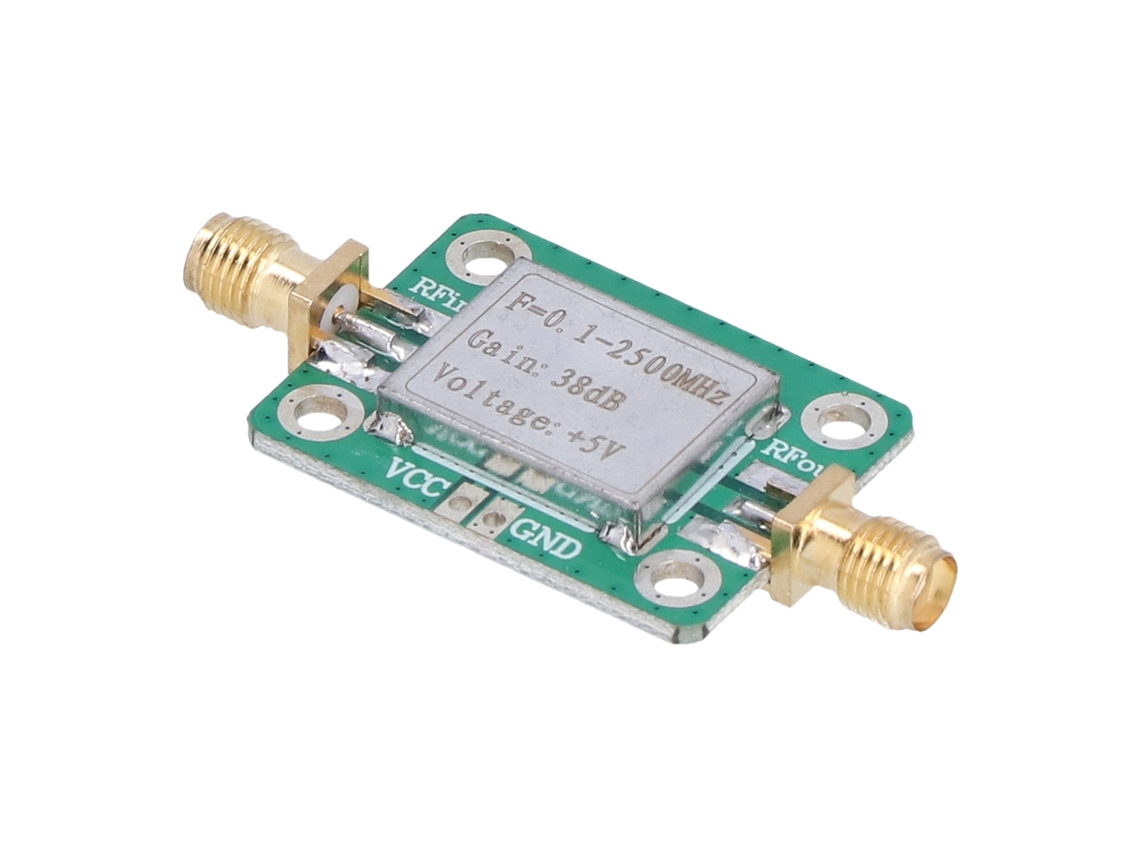 Módulo Amplificador Rf De Baixo Ruído 0.1-2500mhz 38db Placa Receptor