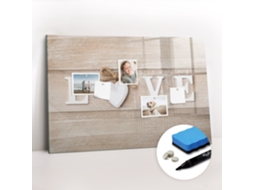 Quadro Magnético Colorido Inscrição "amor" Para A Sala De Estar Espelharte (90x60 Cm)