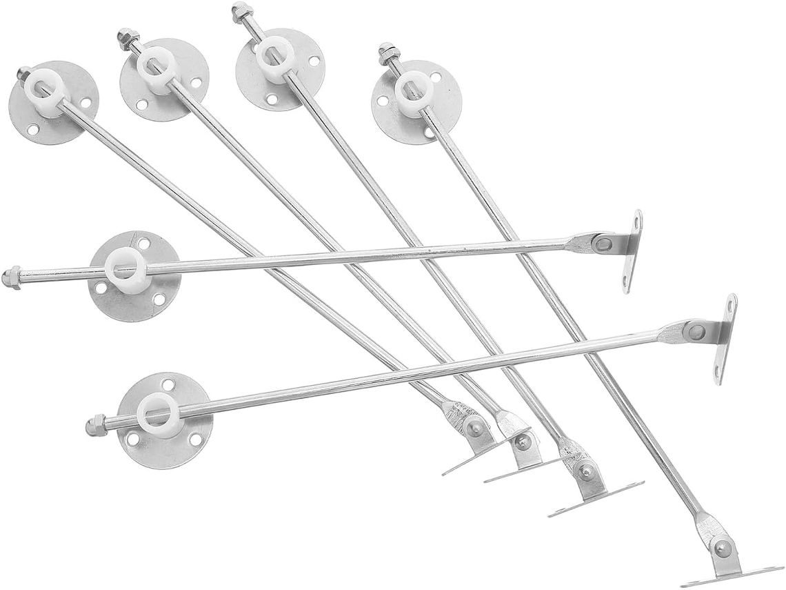 Shineofi Conjunto De 6-hastes Suporte Para Porta Armário Reforçadas, Suportes Para Tampa, Dobradiças De Abaixamento Para