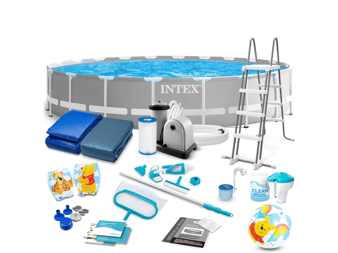 Piscina De Jardim Com Estrutura 610 X 132 Cm 21 Em 1 Intex 26756