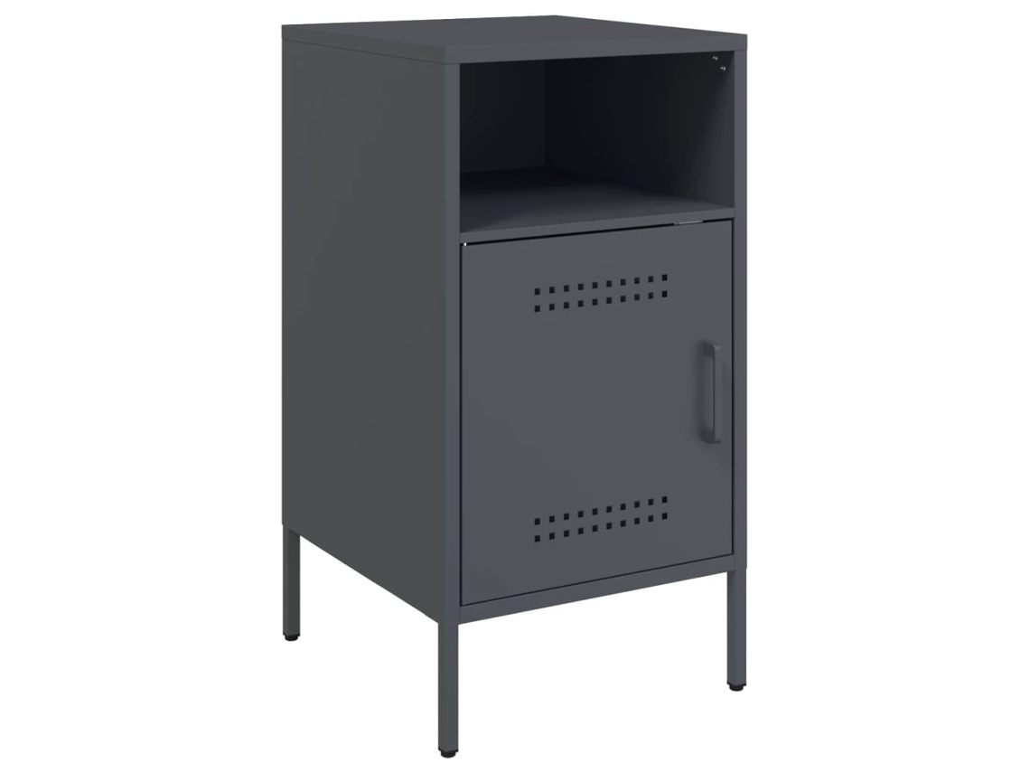 Mesa de Cabeceira 36x39x68 Cm Aço Antracite MAISON EXCLUSIVE
