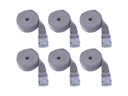 Conjunto De 6 Cintas Amarração, Cintas De Polipropileno Para Bagagem, Cintas De Fixação, Usadas Para Carro, Motocicleta, Caiaque, Ajustáveis