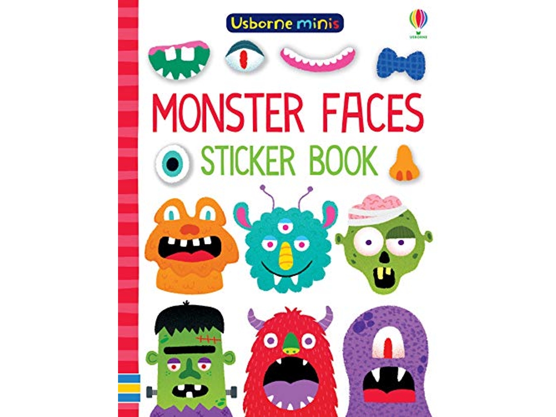 Livro Monster Faces Sticker Book de Sam Smith (Inglês)