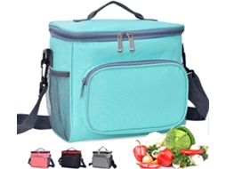 Lancheira térmica grande Aquaforge 11L, ideal para trabalho, com dois compartimentos