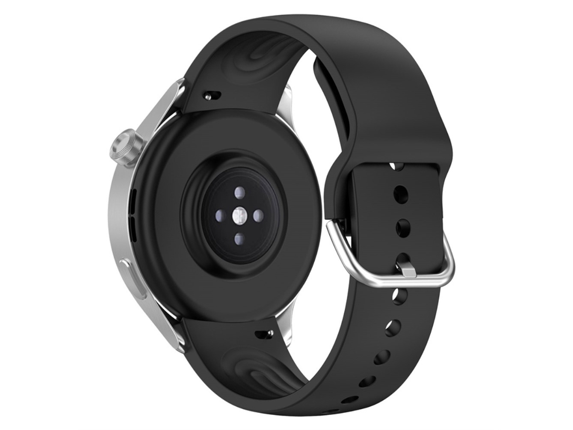 Bracelete Silicone Ajustável com Fivela 22Mm em Forma de Arco para Xiaomi Watch S2/S1/S1 Pro Preto