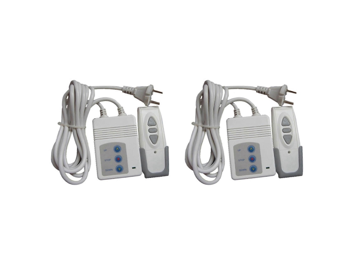 2 Controles Remotos 433mhz Para Tela De Projeção, Cortina Elétrica, Controle Remoto Sem Fio Com Receptor E Plugue Ue