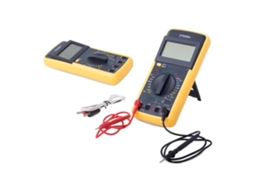 Multímetro Digital Dt9208a Com Medição De Temperatura, Amarelo Aquaforge